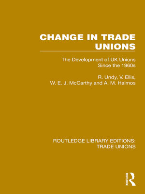 cover image of Change in Trade Unions